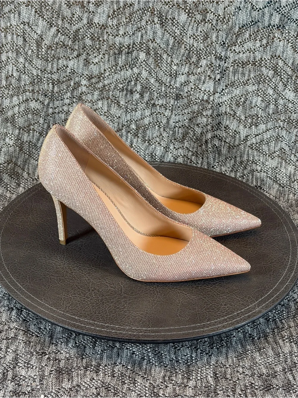 Kate Spade Vivian heels Pump 7.5 Pink Lurex